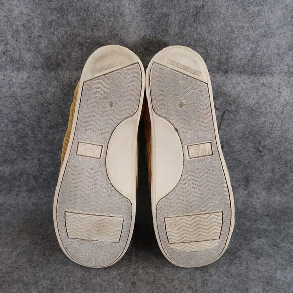 Time and Tru Shoes Women 6.5 Sneaker Casual Fashion Slip On Corduroy Yellow Flat - Picture 10 of 13